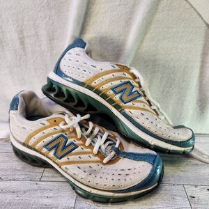 New balance teal and gold